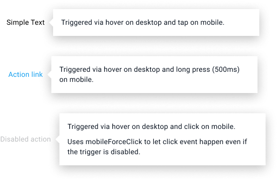 Callout clickable