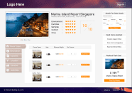 Hotel booking website mockup 2