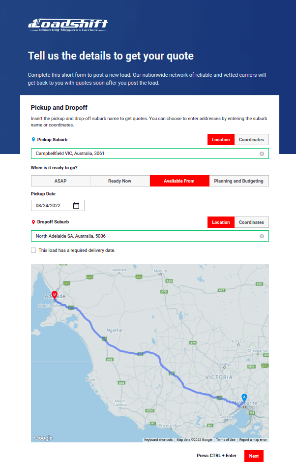 Frequently Asked Questions - Loadshift - Transport Marketplace | Loadshift