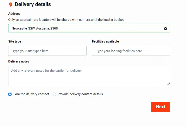 Posting a load delivery detail step