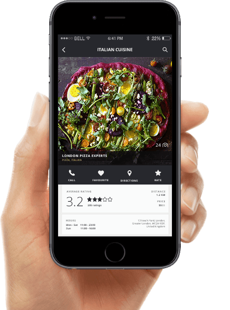 Illustration de ce que pourrait être votre application mobile