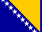 Maan BOSNIA AND HERZEGOVINA lippu