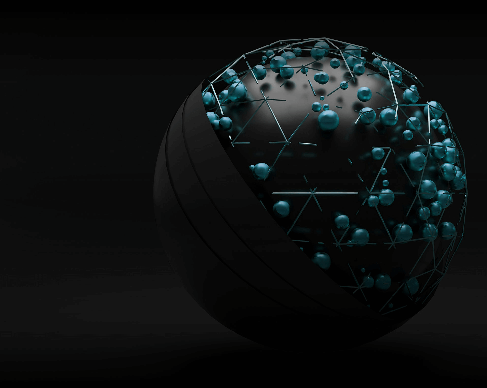 Futuristic sphere background